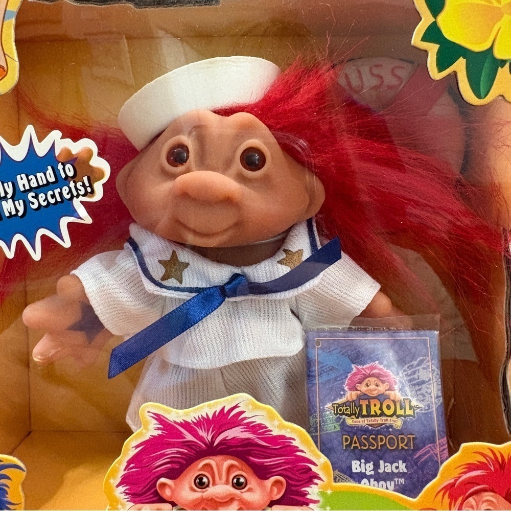 NEW! Playmates Big Jack Ahoy Totally TROLL Sailor Vintage Doll 2001 Series 2 - Picture 9 of 9